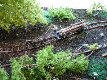 Waldbahn mit Pferdezug