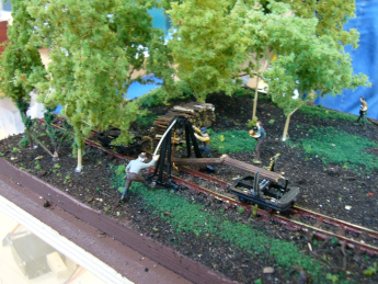 Waldbahn mit Pferdezug